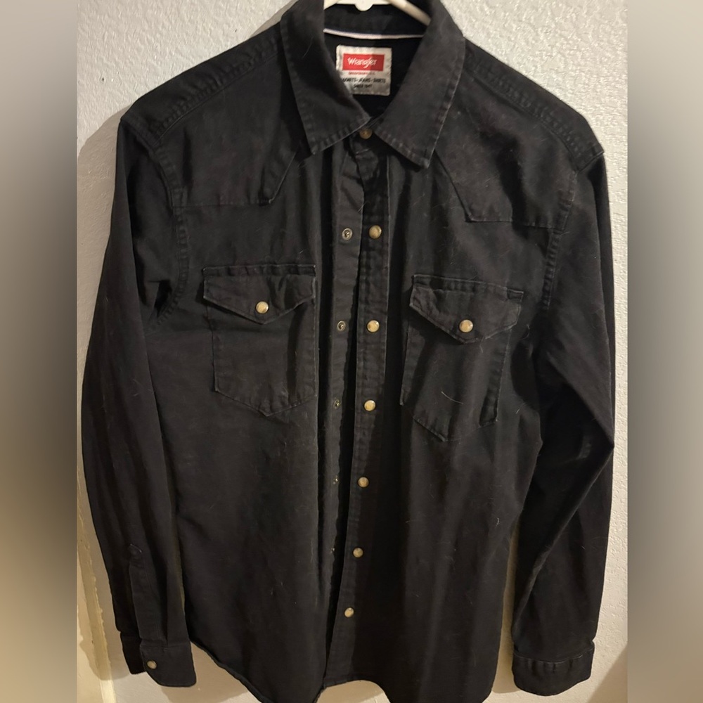 Wrangler Black Men's Shirt Jacket